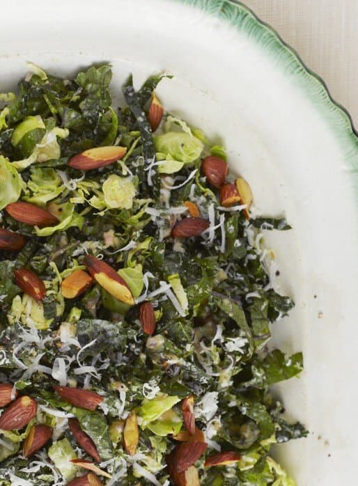 Kale and Shaved Brussel Sprout Salad
