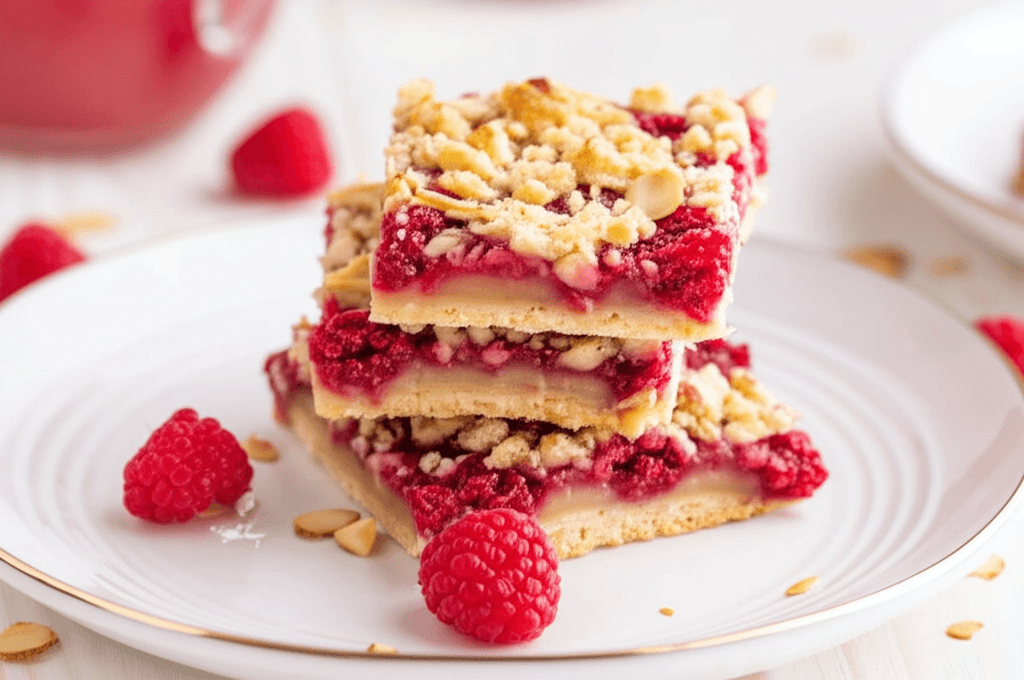 Raspberry Almond Bars