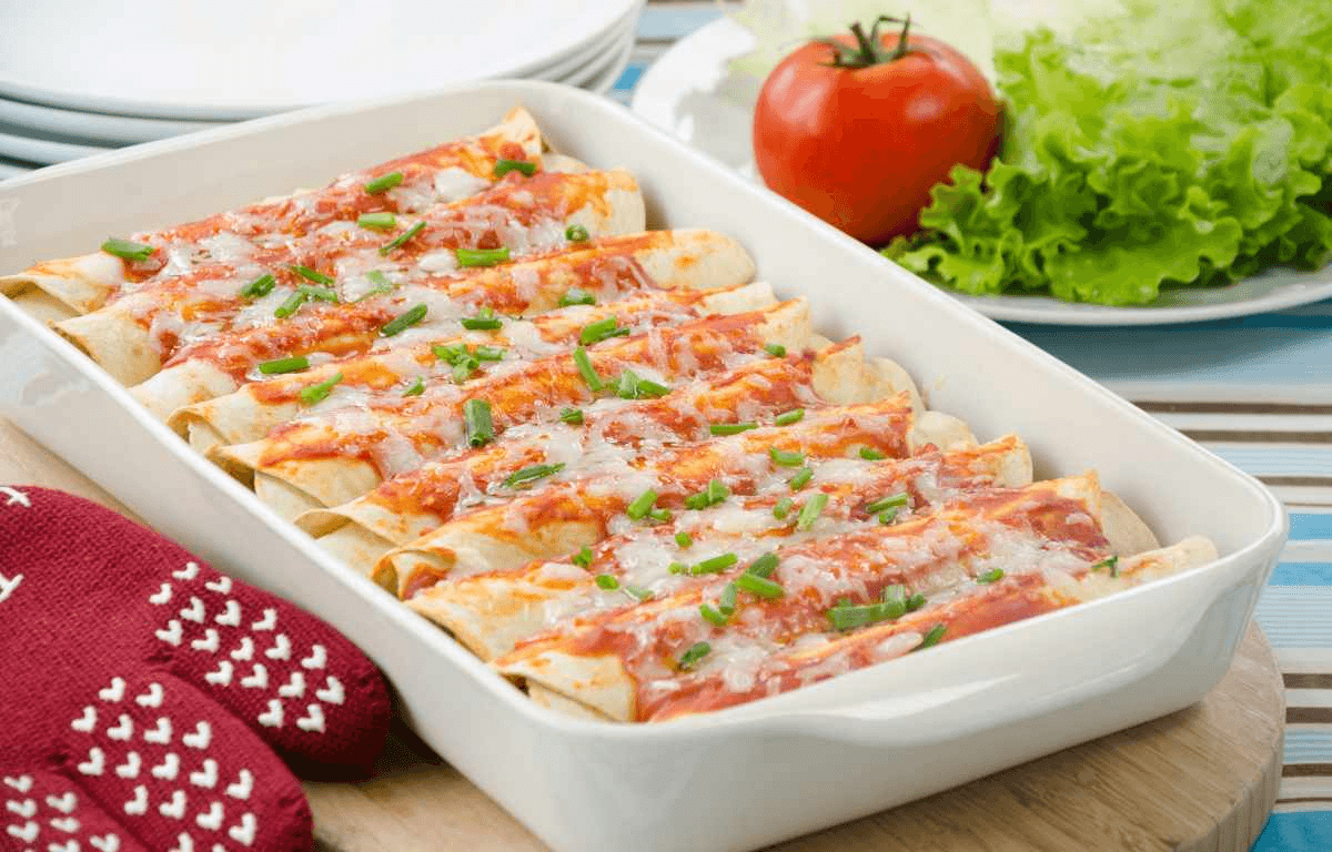 Quick & Easy Healthy Chicken Enchiladas (Low-Calorie) Quick & Easy Healthy Chicken Enchiladas (Low-Calorie) - Dinner